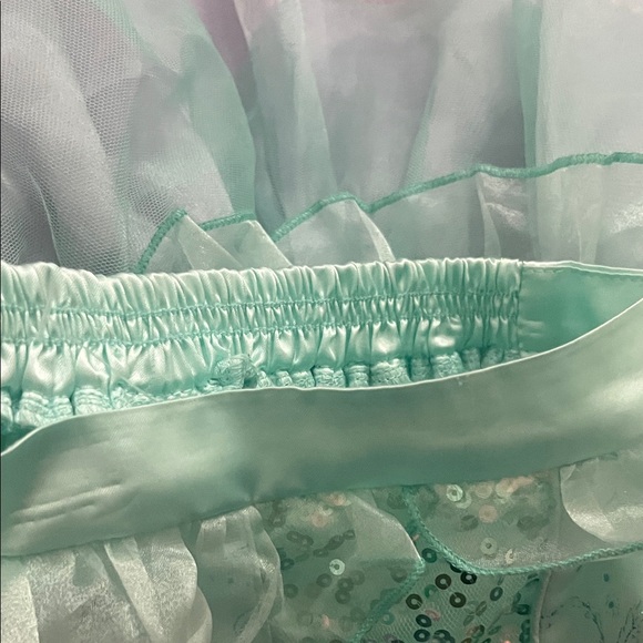 Disney Princess Ariel Dress Up Costume Strapless Dress With Sequins 3T - Picture 3 of 8